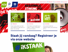 Tablet Screenshot of aob.nl